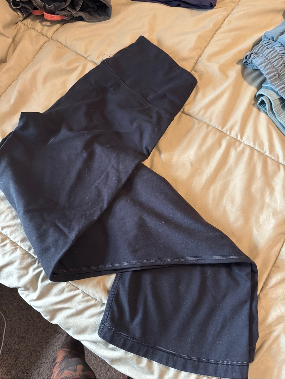 Fleece lined Black Athletic Leggings